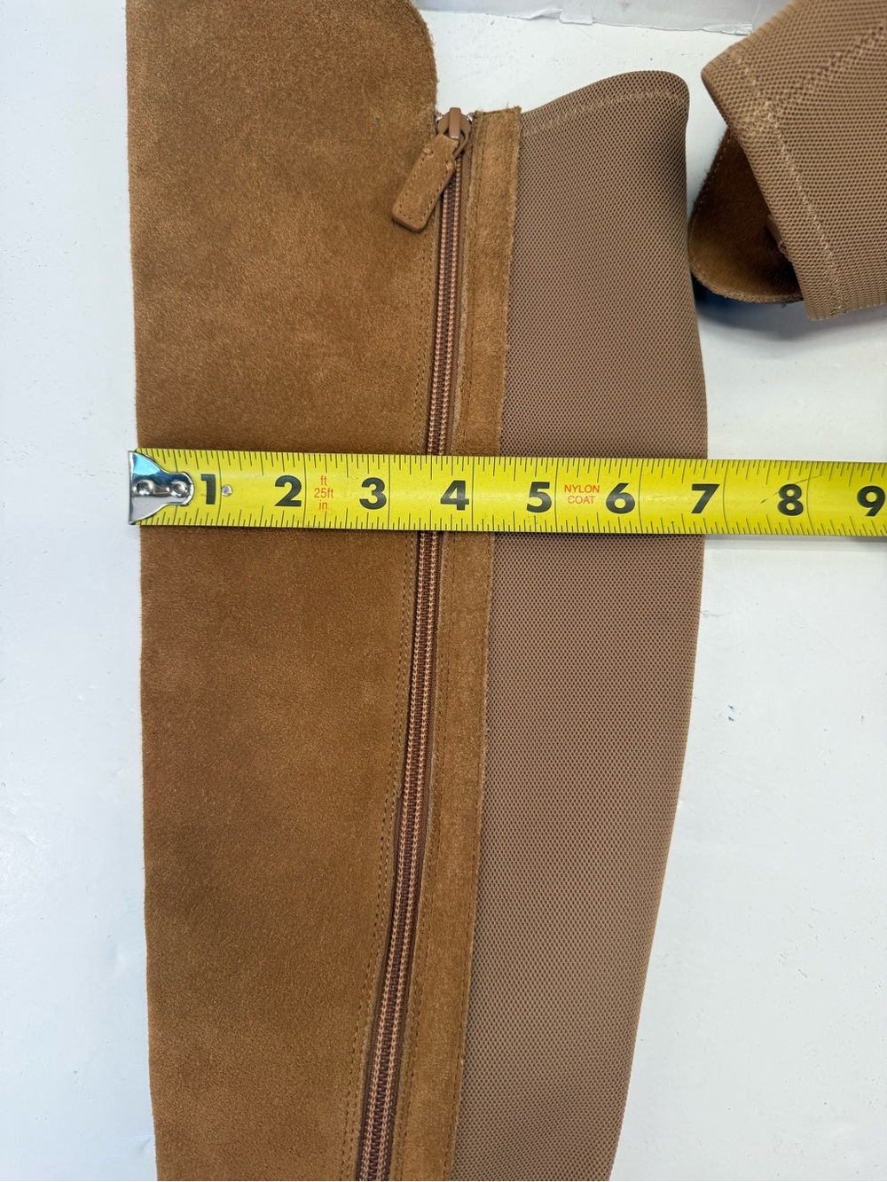 Cole Haan Isabelle Tall Suede Over-the-Knee Boots in Chestnut size 7 - Picture 10 of 12